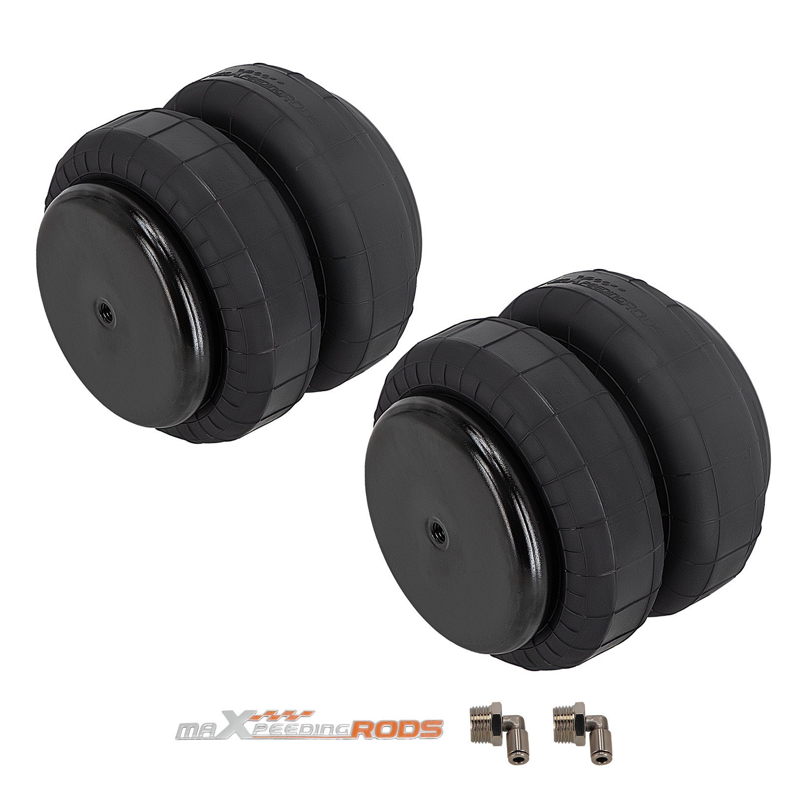 2 Pcs Universal Air Spring Bag Double Bellow Standard 2500lbs for GMC Sierra