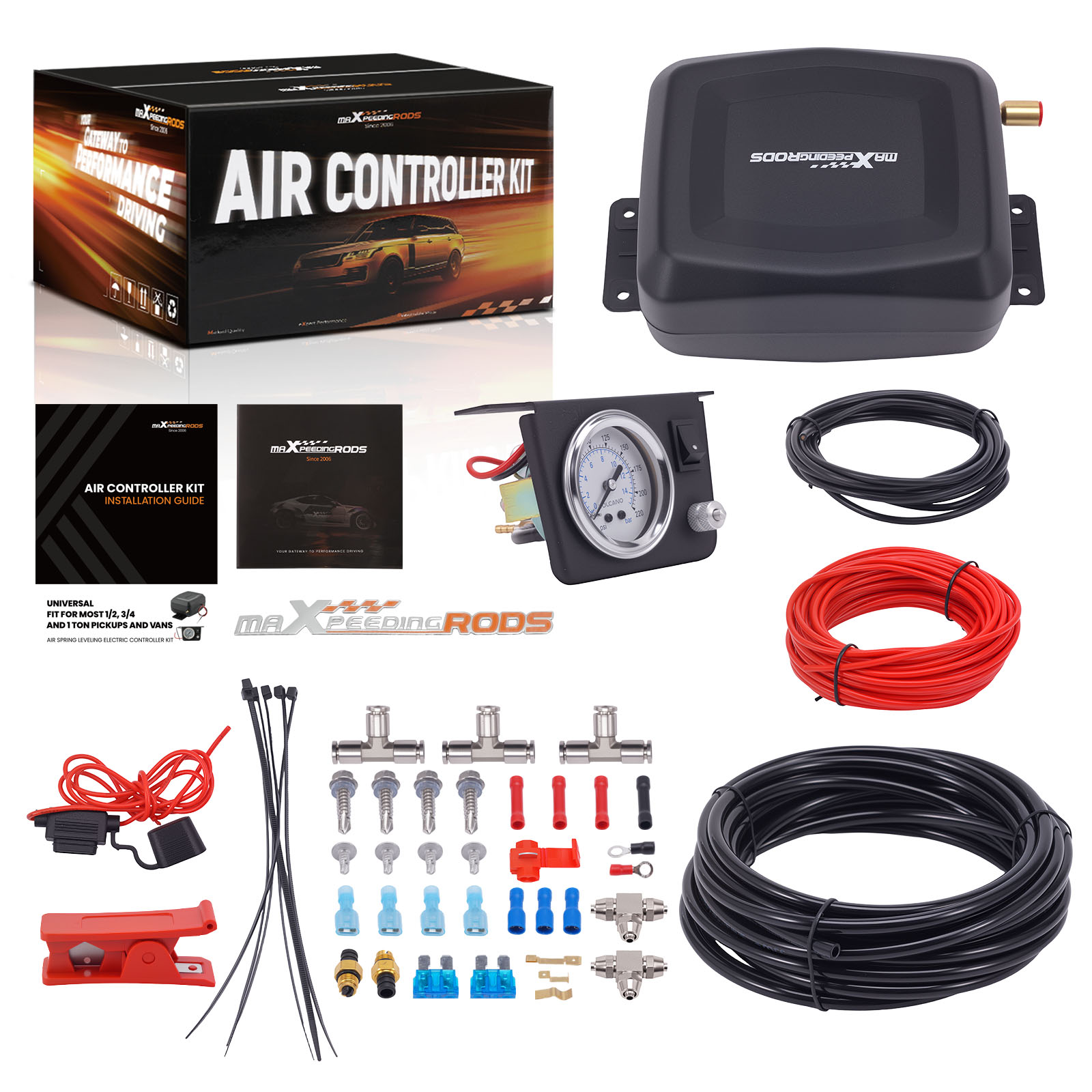 Air Spring Bag Suspension Compressor Controller Kit for Ford Ranger Chevrolet