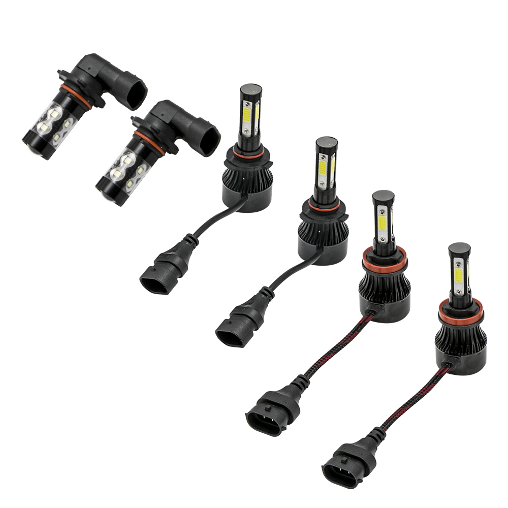 LED Headlight System For Ford F-150 XL 2019-2023 High Low Beam Fog Light Set