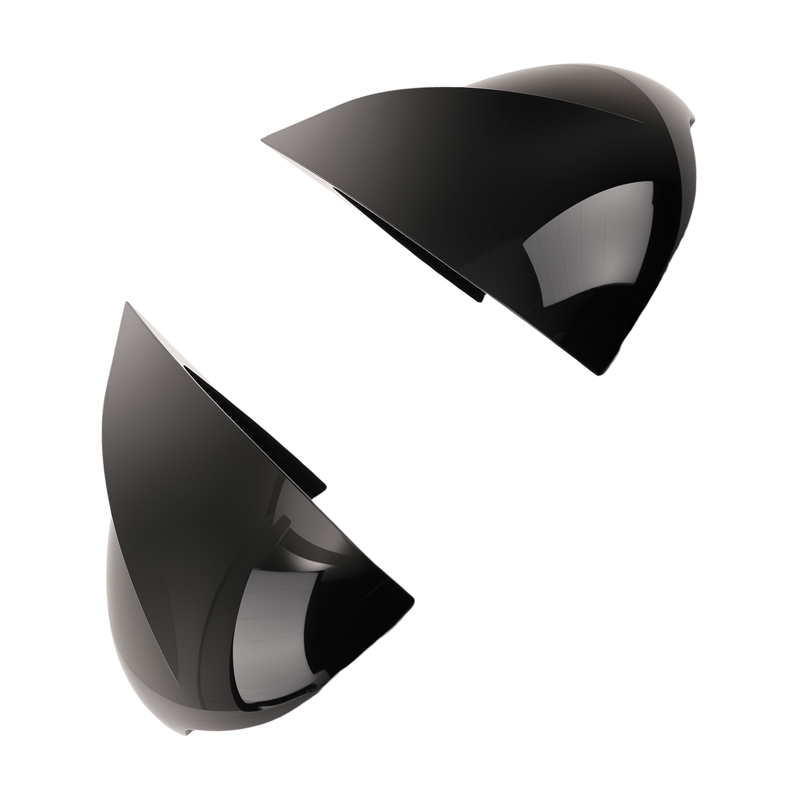 Mirror Cover Shell Housing for Kia K5 Gloss Black ABS Left Right Replacement