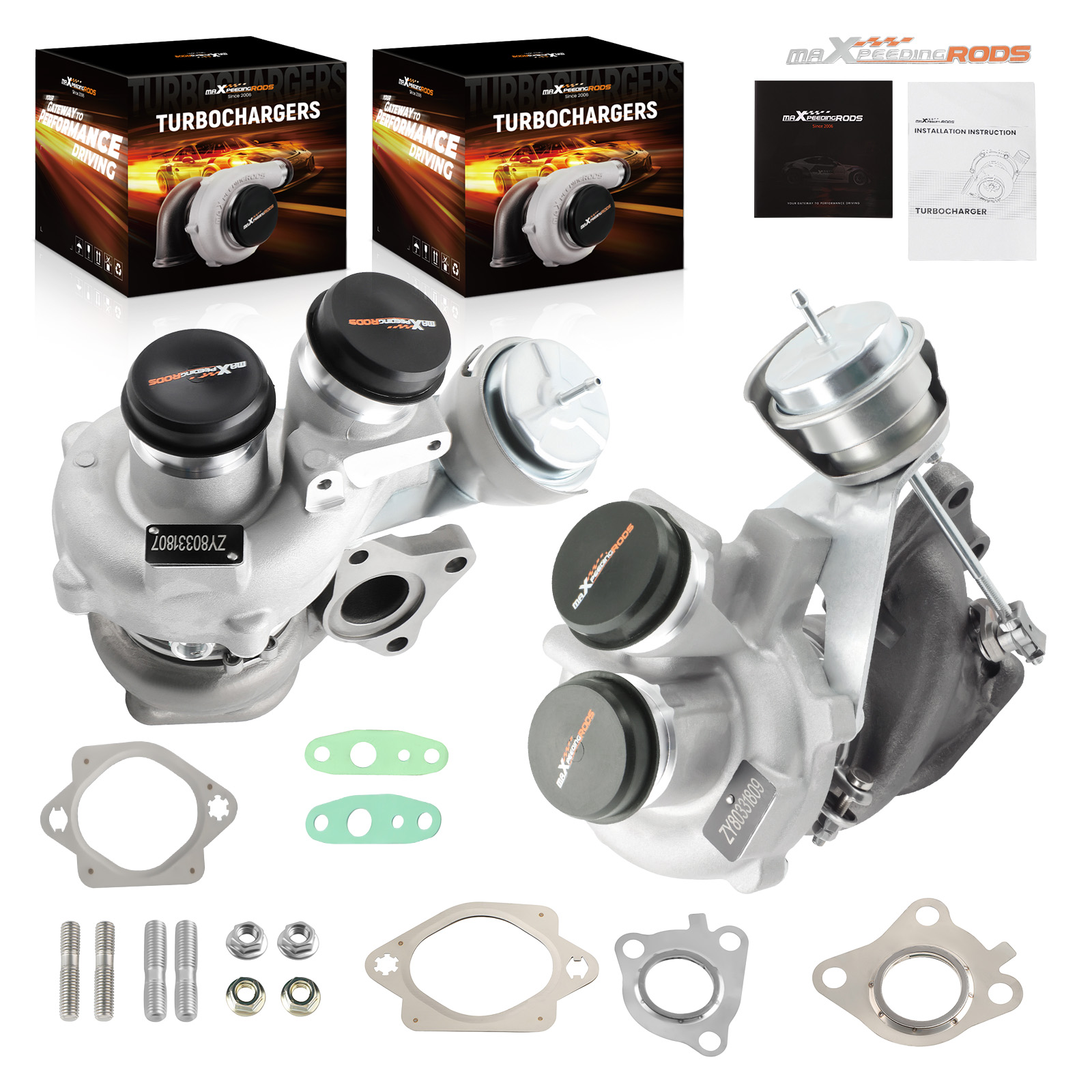 K03 Twin Turbo Turbocharger Fit Ford 3.5L F150 Expedition 2013-2016 V6 Pickup