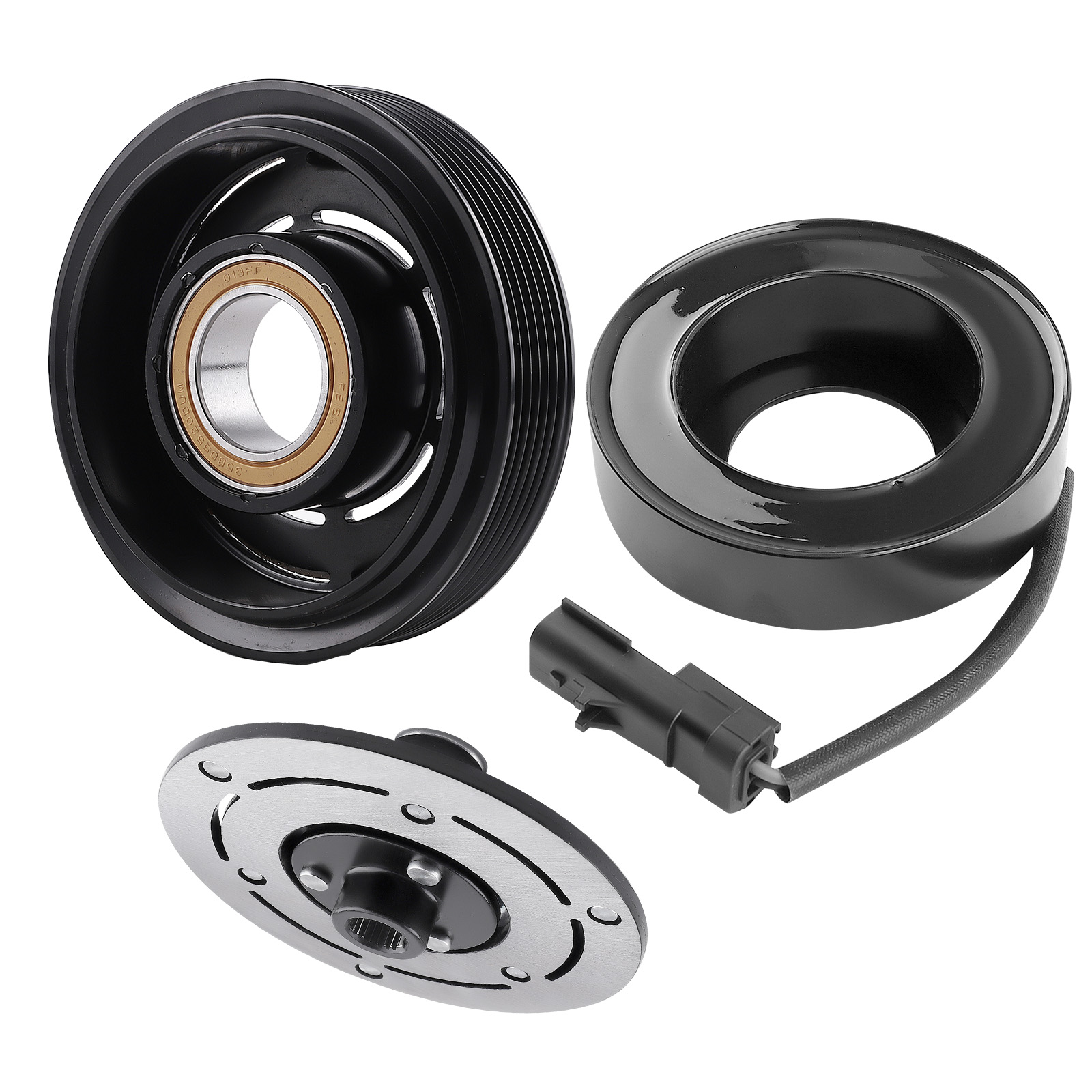 A/C Compressor Clutch Kit Pulley For Dodge Ram 1500 2002-2003 55037466AE CO4335C