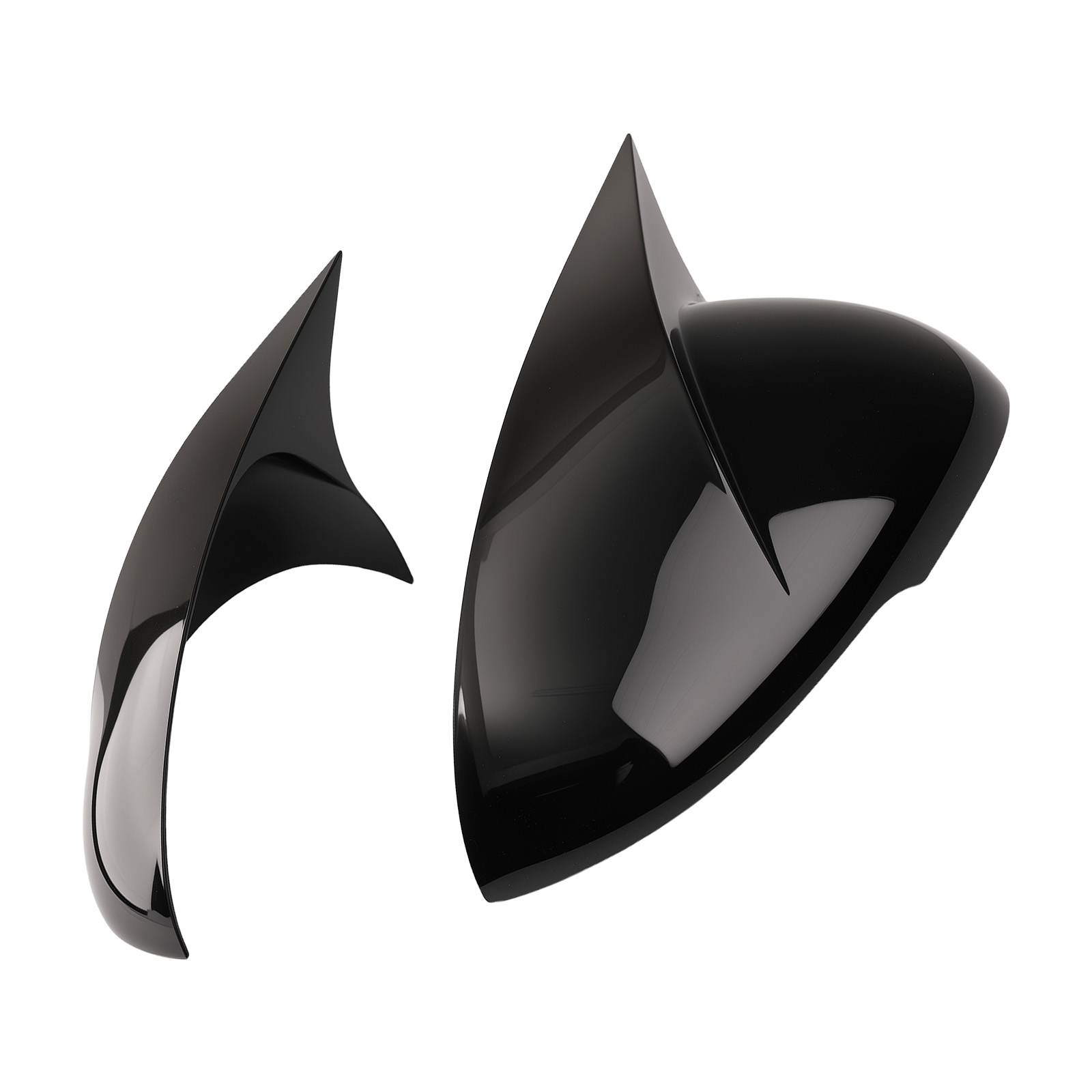 Mirror Cover Shell Housing for Kia K5 Gloss Black ABS Left Right Replacement