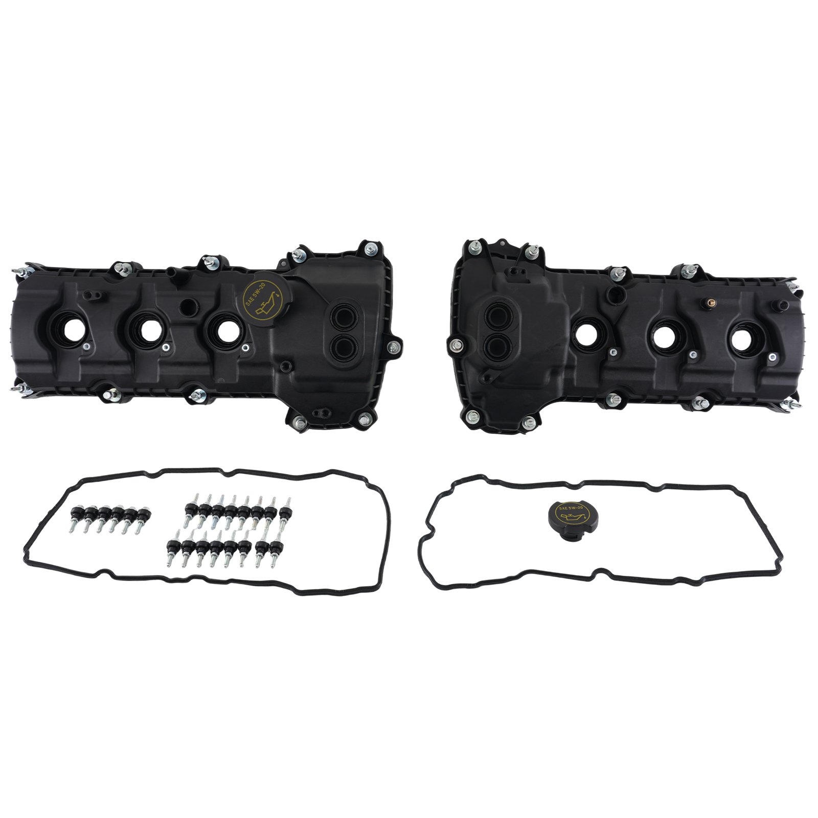 Left&Right Engine Valve Cover for Ford F150 Edge Mustang 11-18 Lincoln MKZ 13-16