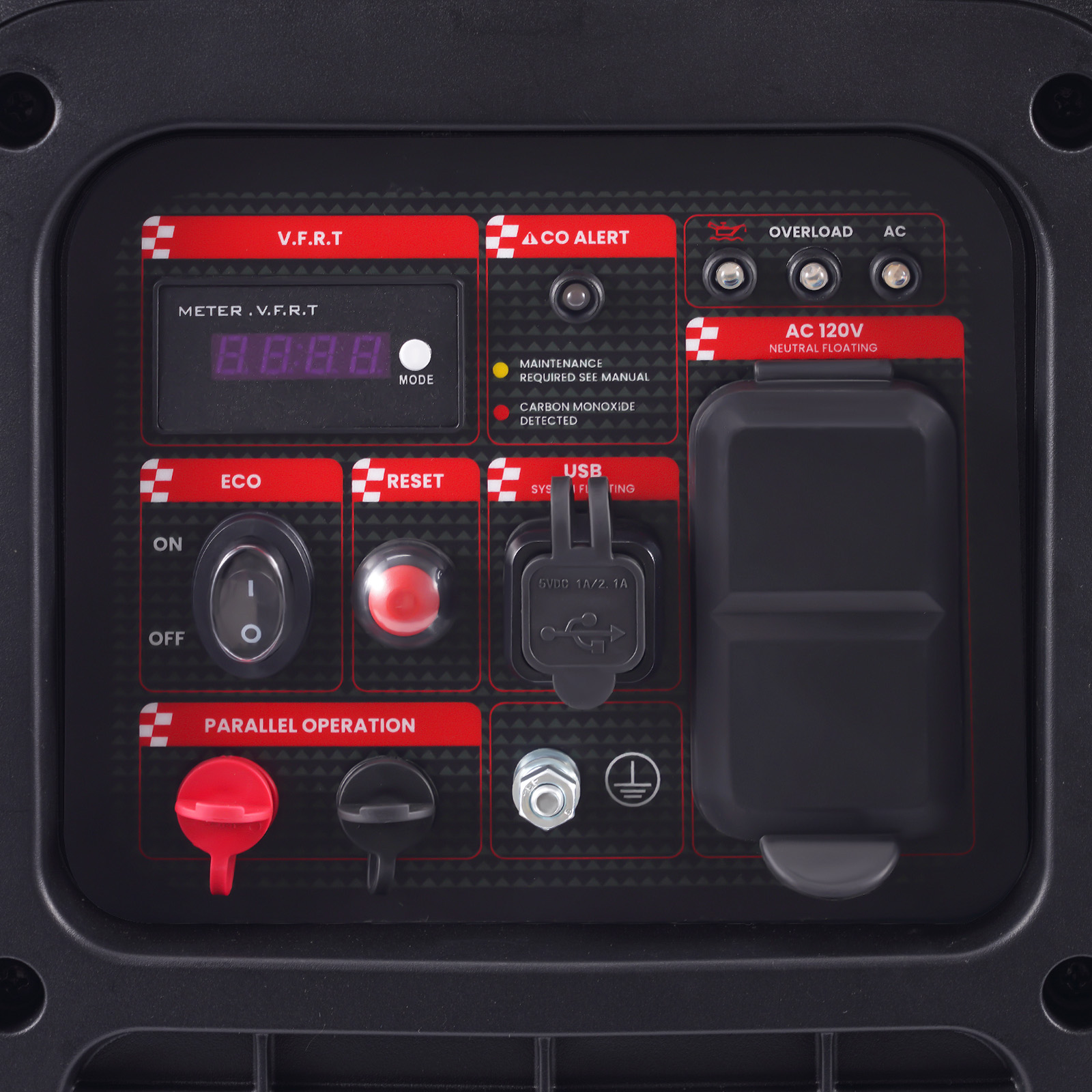 120V 2850W Inverter Generator Portable lightweight Gas Power For Camping Outdoor