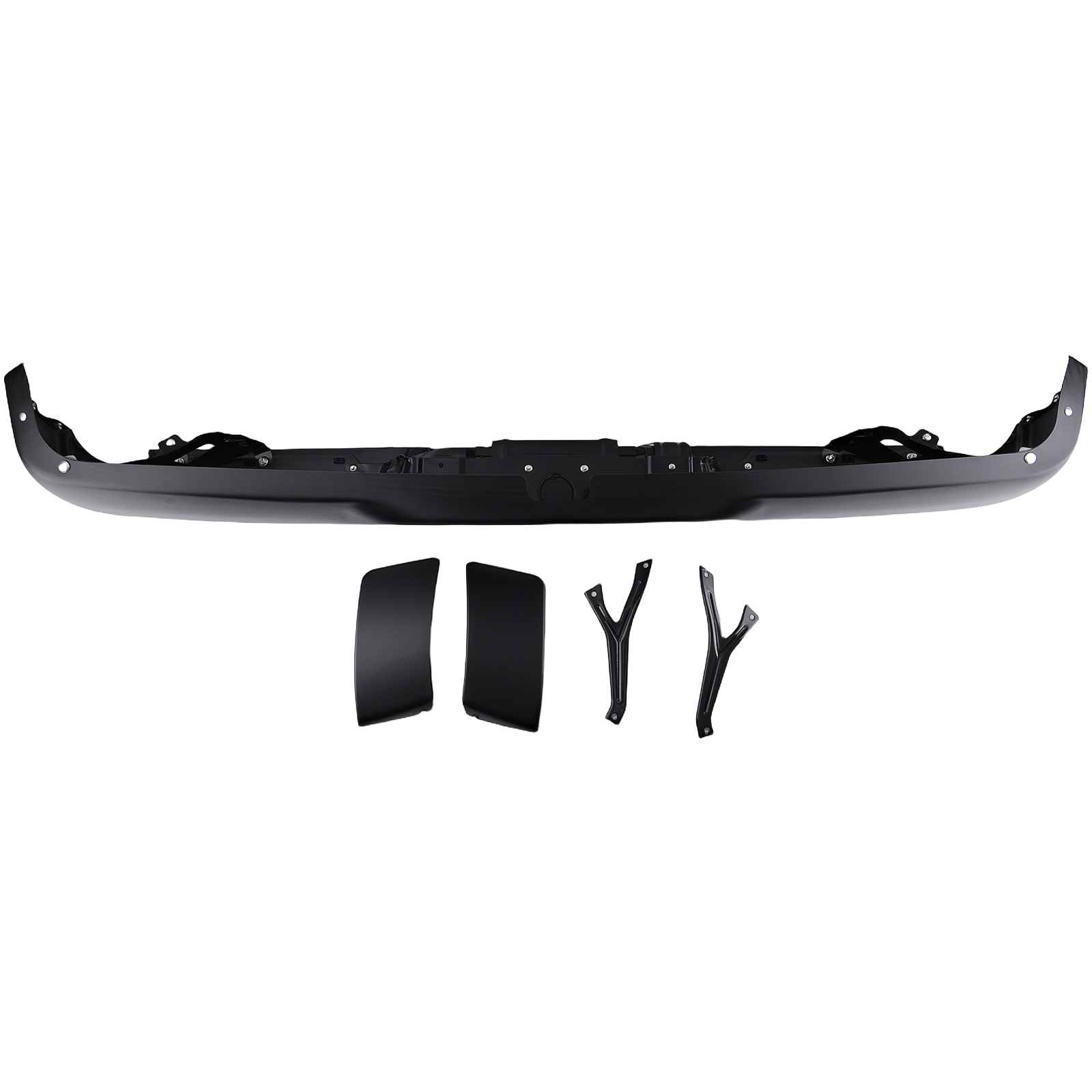 Rear Bumper Assembly for Dodge Ram 1500 2009-2024 Steel 55112623 Black