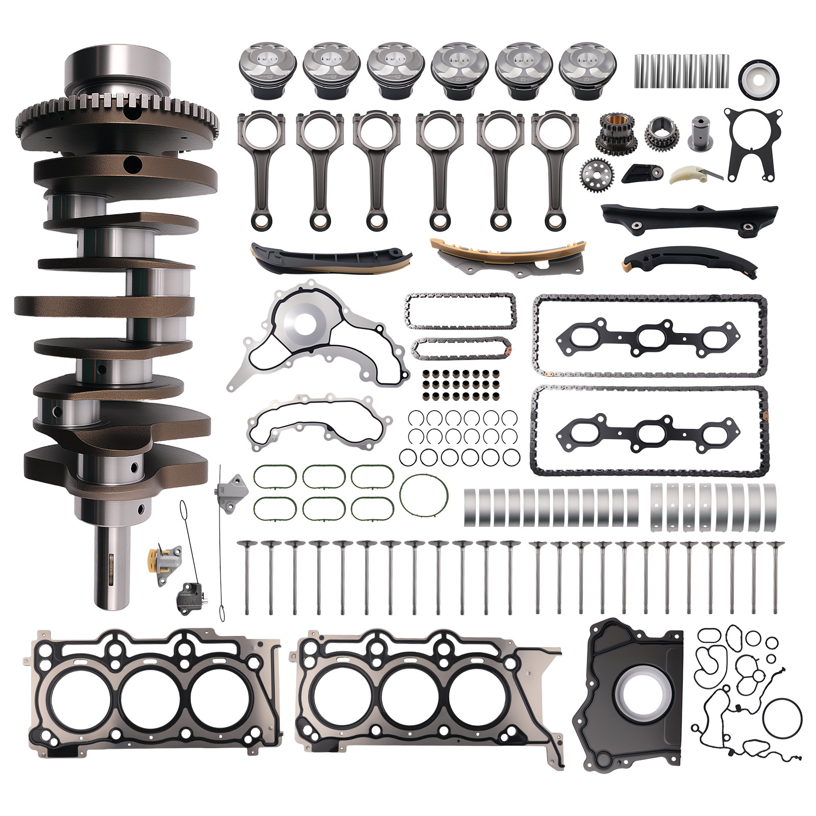 Engine Rebuild Kit for Maserati Levante S 3.0L V6 2017+ Pistons Conrods Gasket