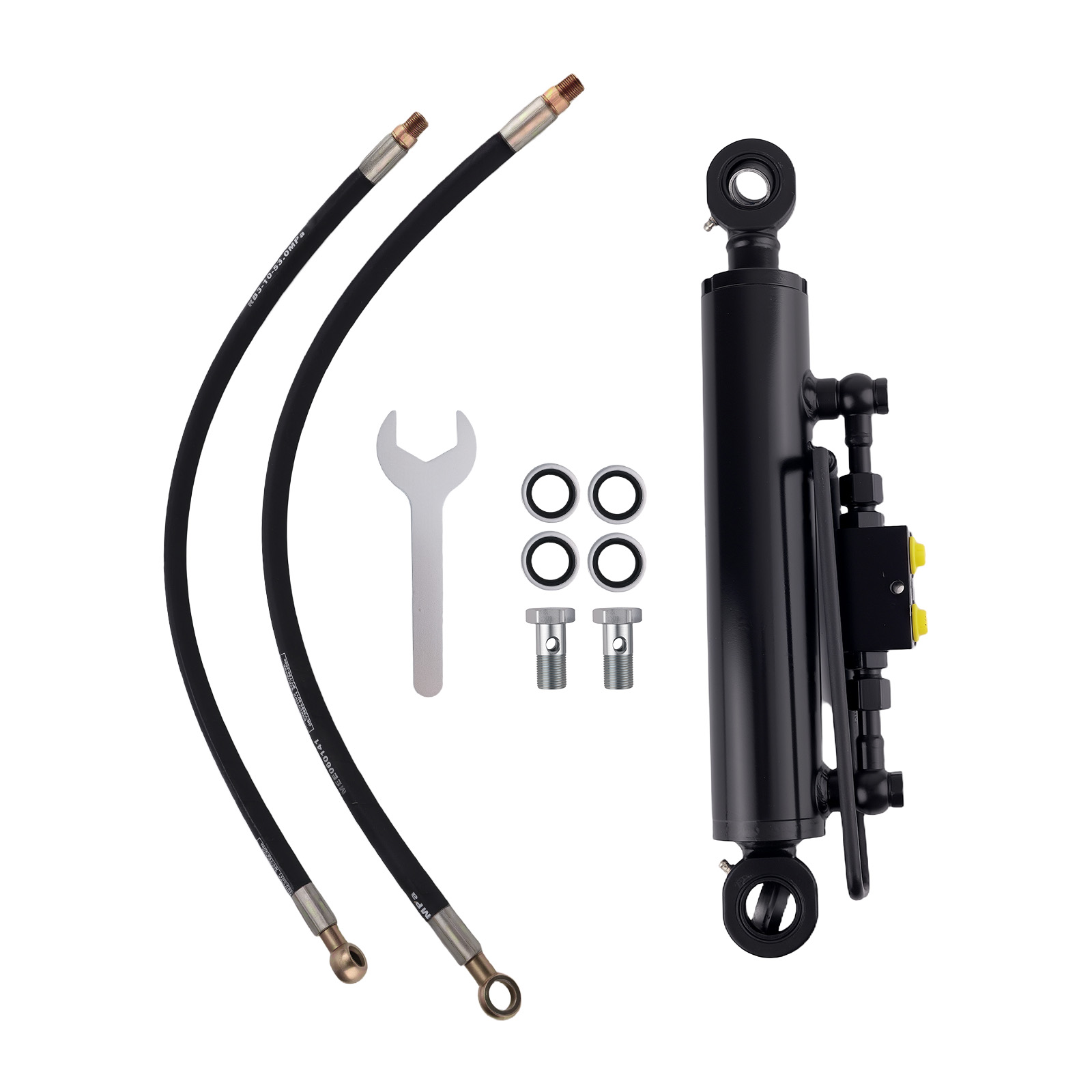 Hydraulic Top Link For Cat.1-1 With Locking Block 16 1/8-22 7/16'' With 2X Hoses