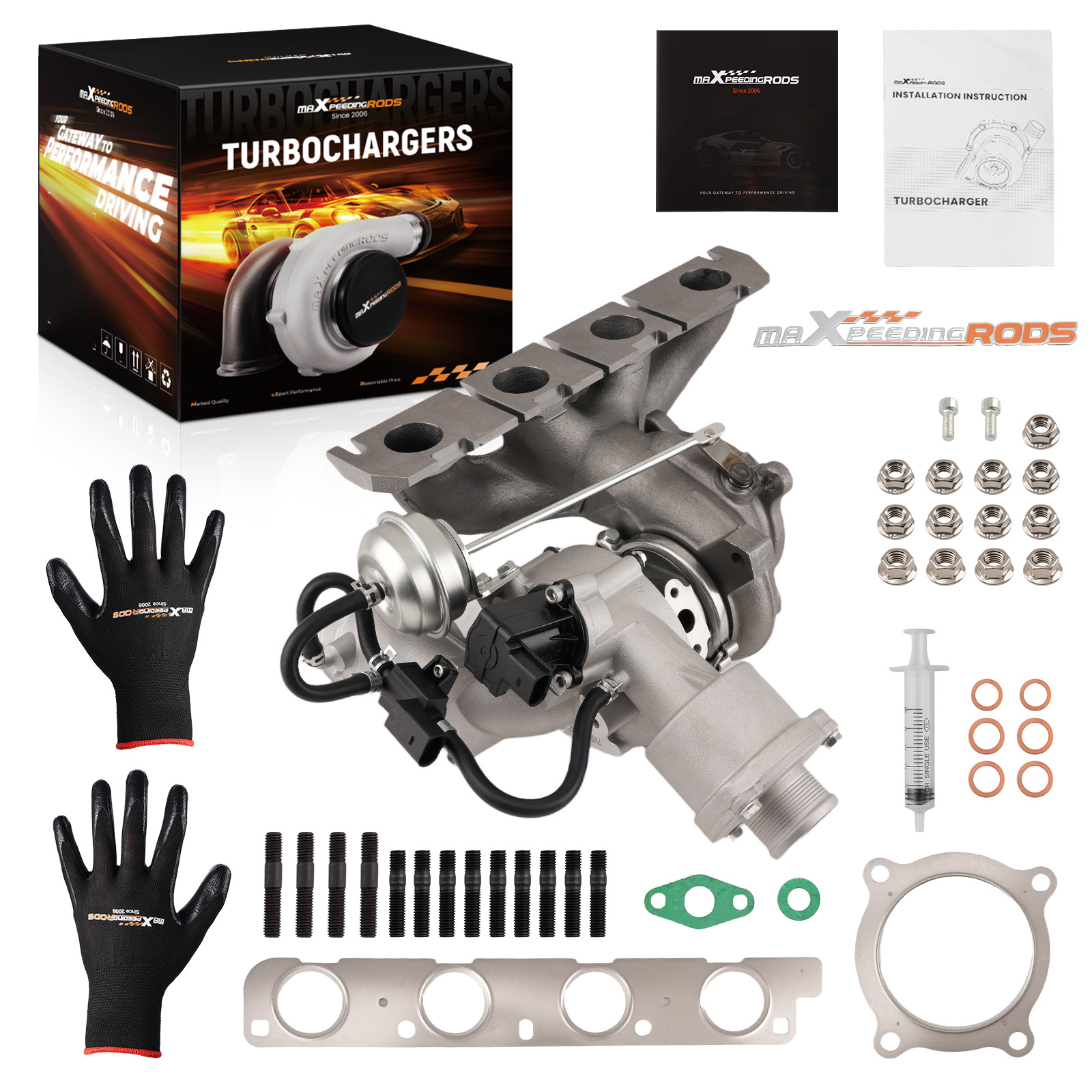 RHF5 Turbo Charger Exhaust Manifold For Audi A4 A5 A6 S4 S5 2.0 TFSI 06H145702L