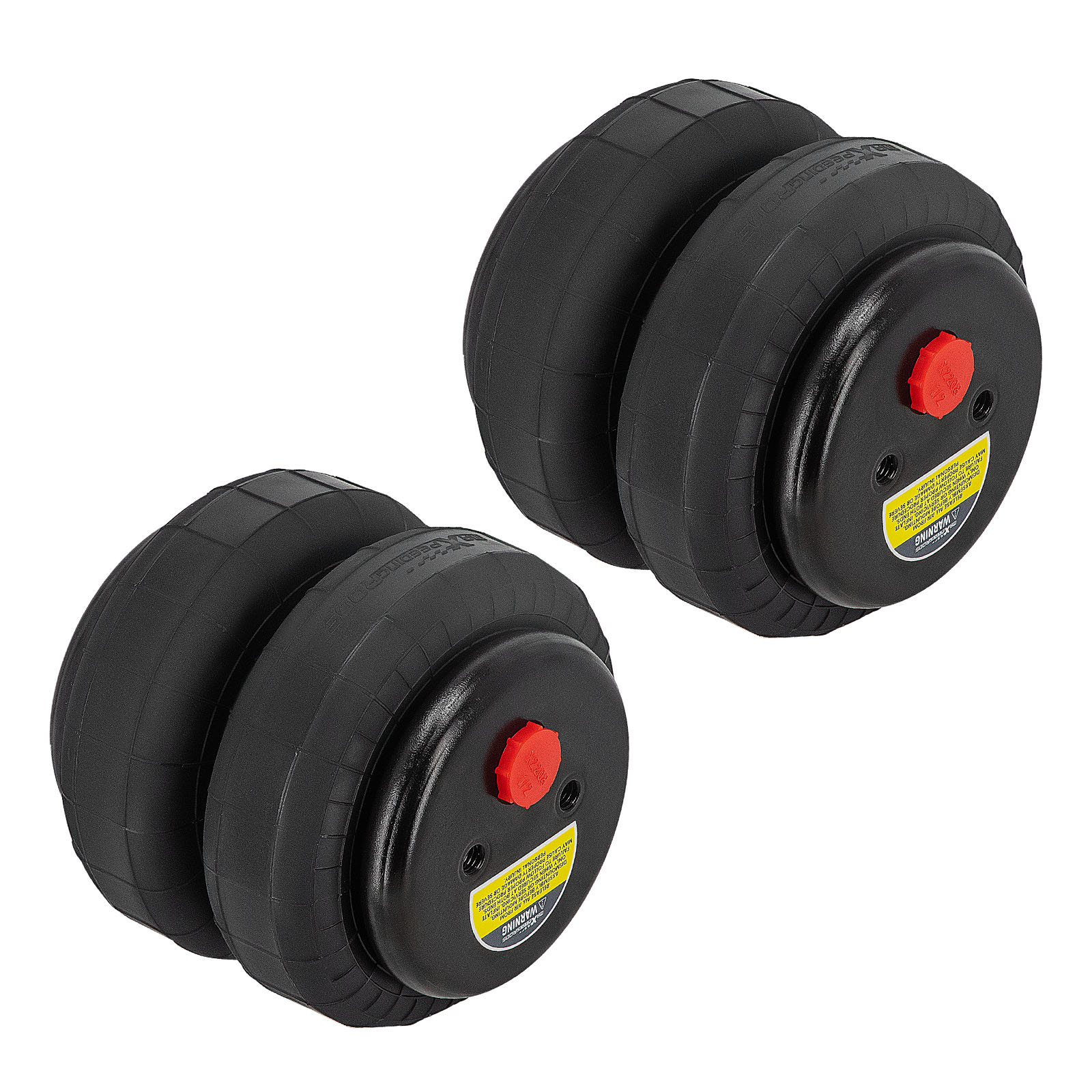 2 Pcs Universal Air Spring Bag Double Bellow Standard 2500lbs for GMC Sierra