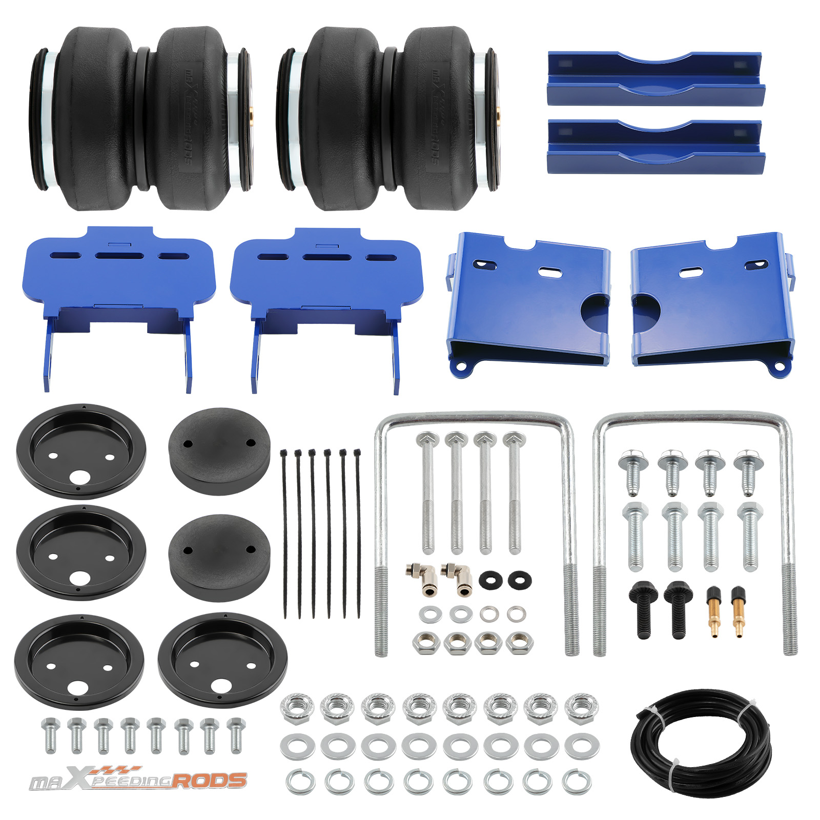 Rear Air Suspension Spring Bag Assist Helper Kit For Ford F150 4WD 2015-2020