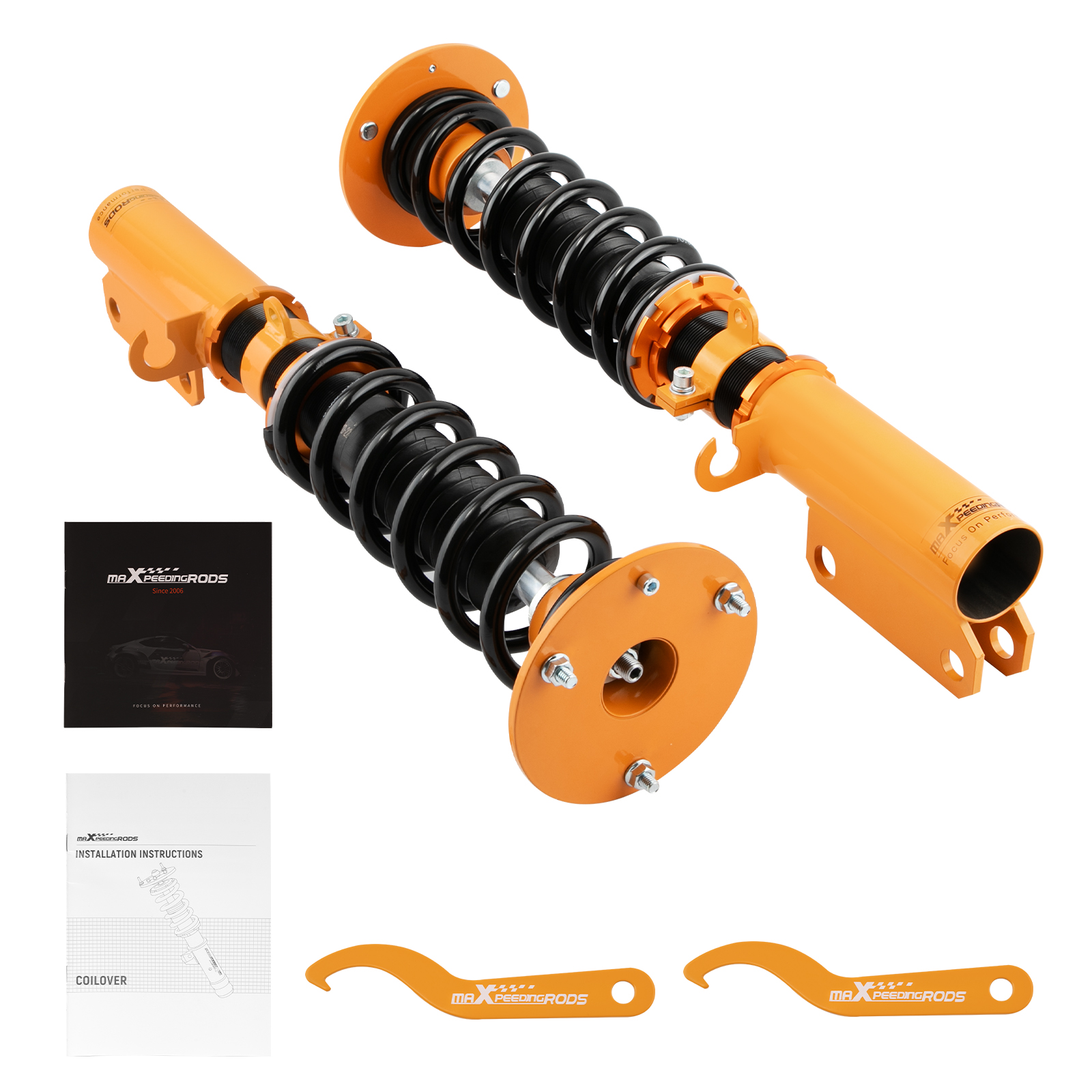 Pair Front Coilovers Shocks & Springs for BMW X5 E53 2000-2006 Lowering Kit