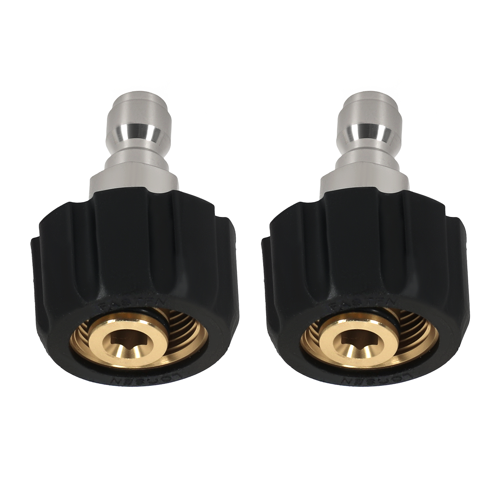 Brass Pressure Washer M22 to 1/4'' Quick Connect Adapter 5000 PSI 4PCS