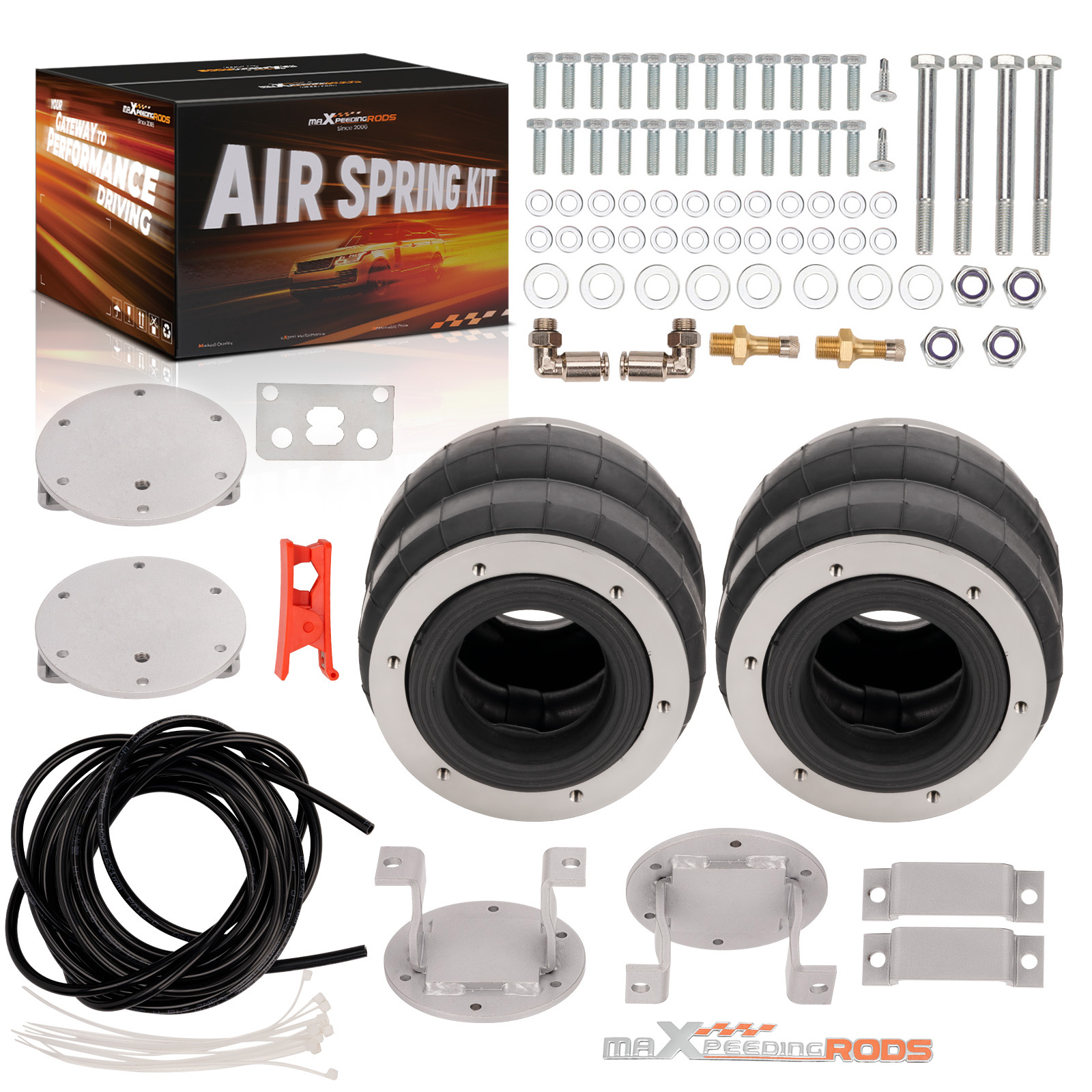 Rear Heavy Duty Air Suspension Bag Load Assist Kit for Navara D40 4WD 2004 On