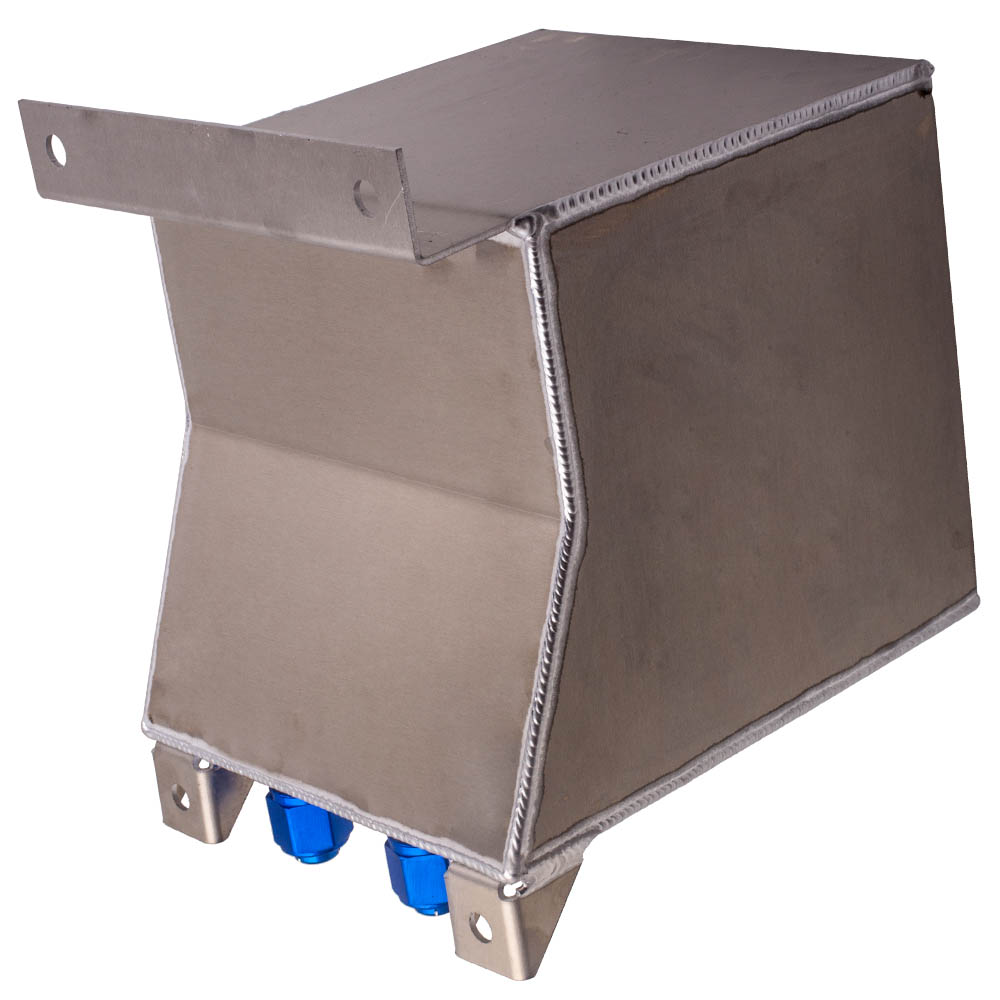 Universal 2.5 Gallon 10L Fuel Cell Tank Polished Aluminum (without Sender)