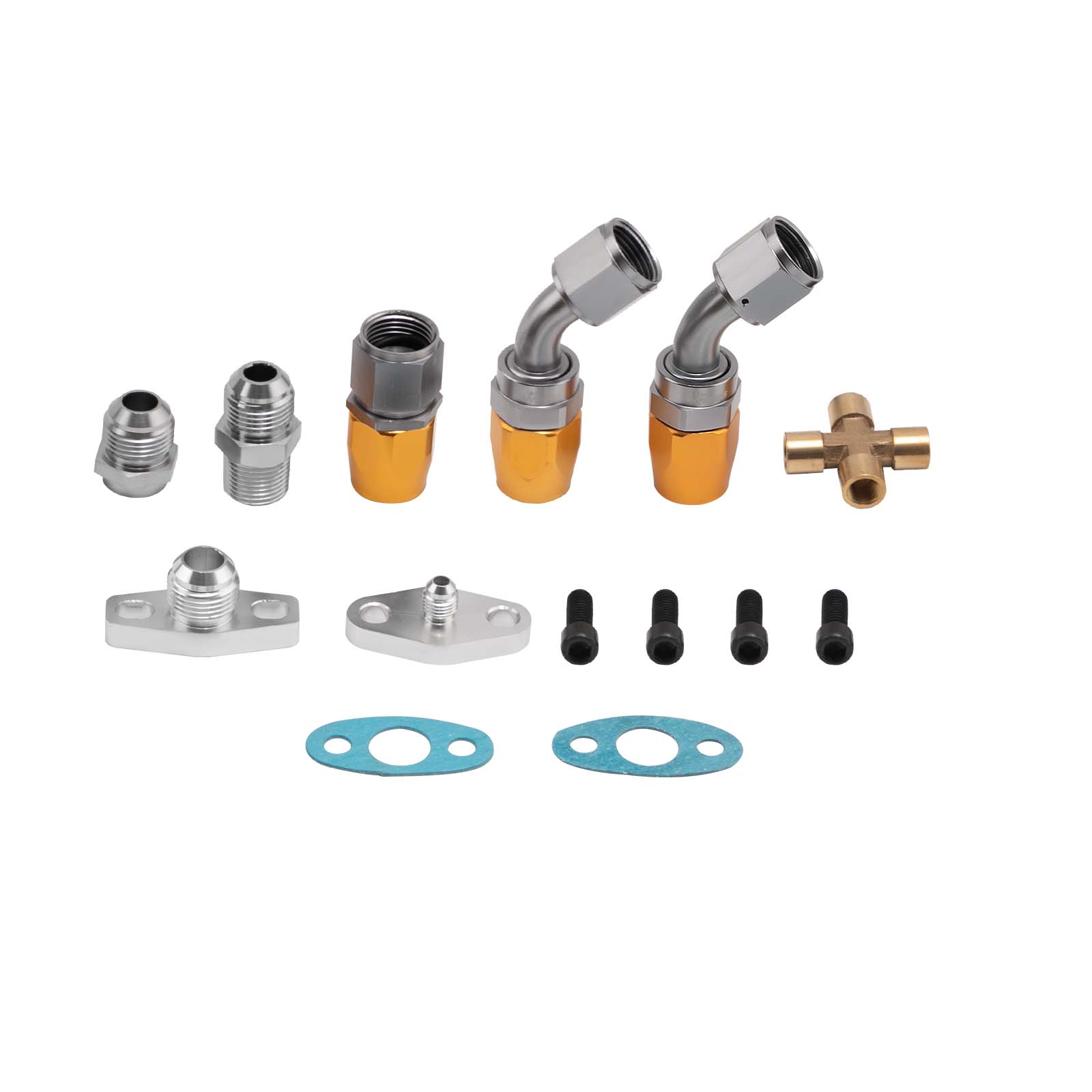 GT35 Turbo Oil Return Feed Line Kit for Ford Falcon XR6 GT30 GT35 T3 1/8npt