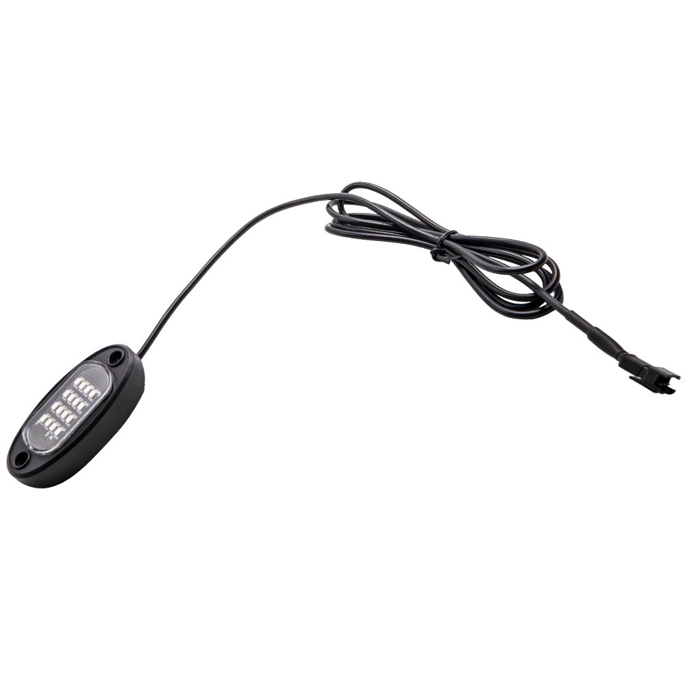 16x RGB Motorcycle LED Rock Light Kit Neon Strip For Jeep Off Road Truck Boat