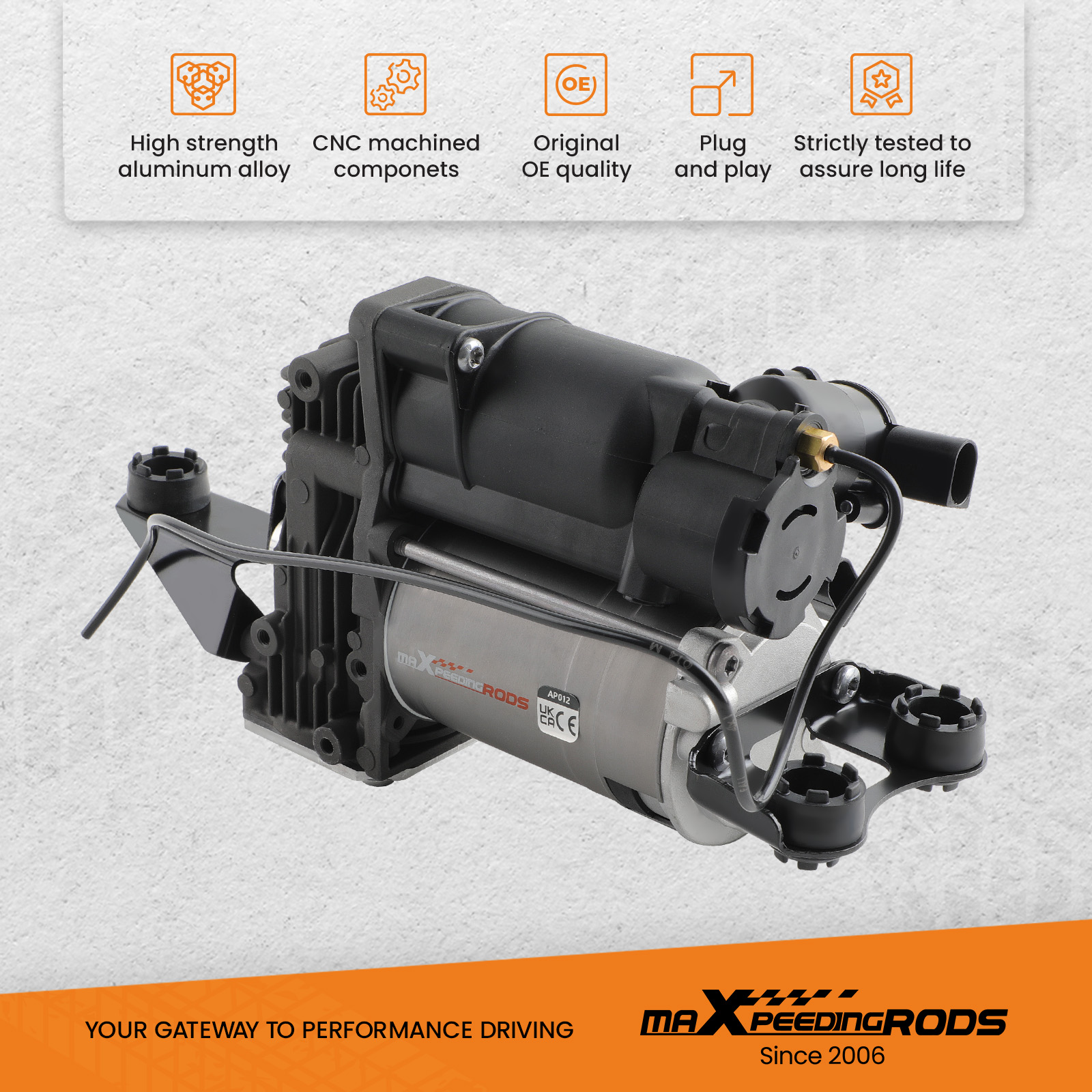 Air suspension compressor pump