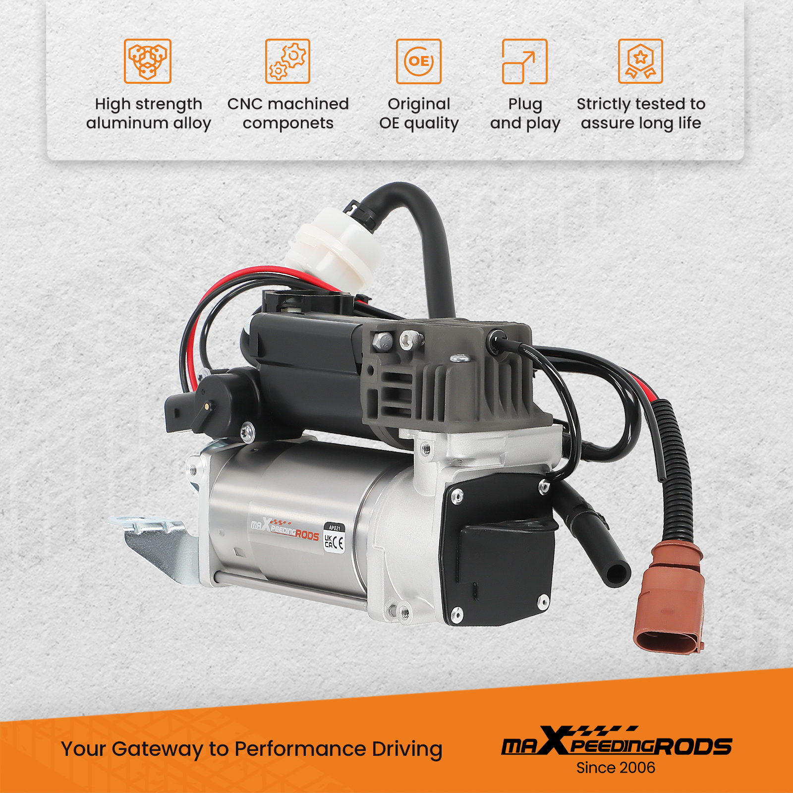 Air suspension compressor pump