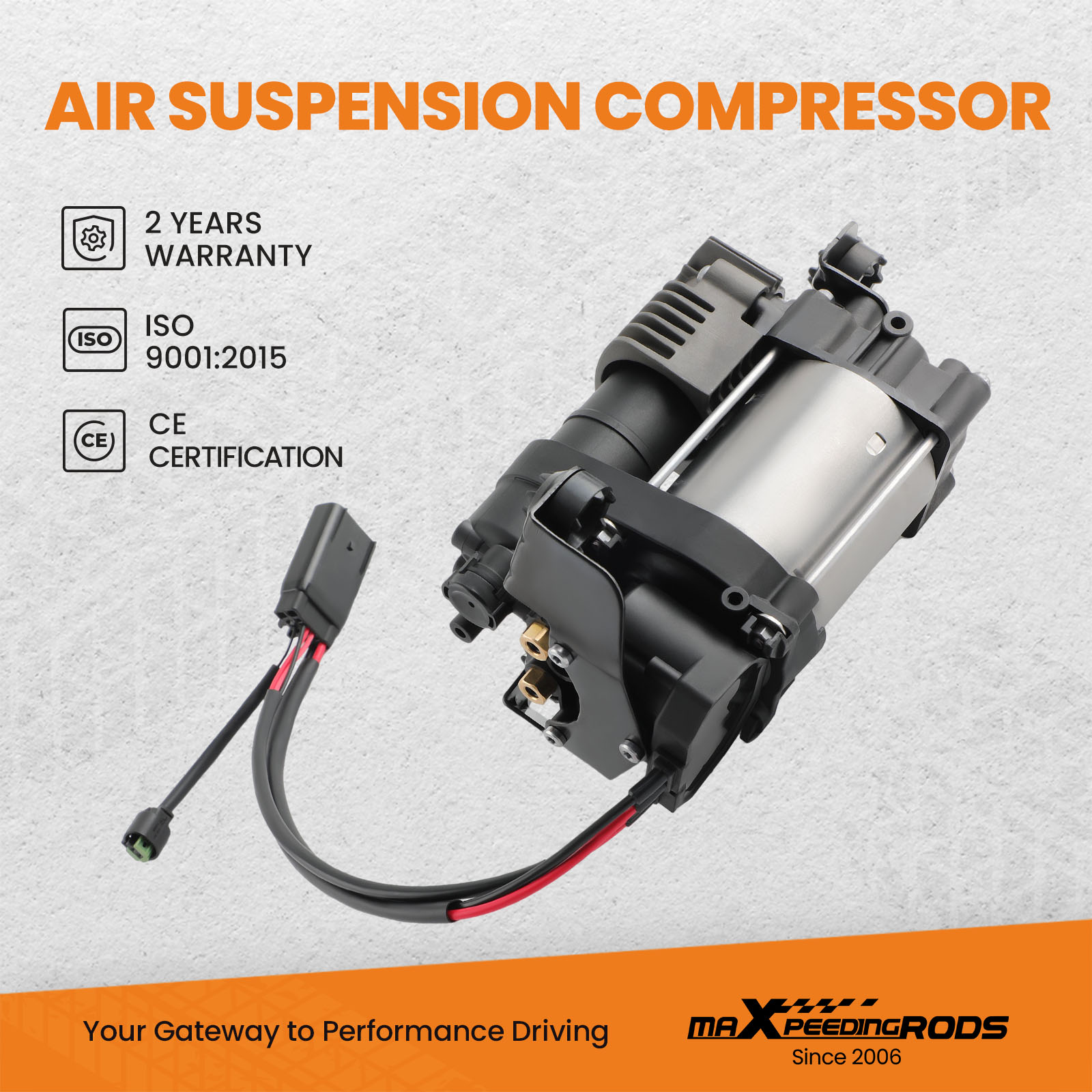 thumbnail interactive-video image 1 of OE-Quality Air Suspension Compressor For Jeep Grand Cherokee IV 2011–2020 – OEM 68232648, Complete Unit 1 of 3