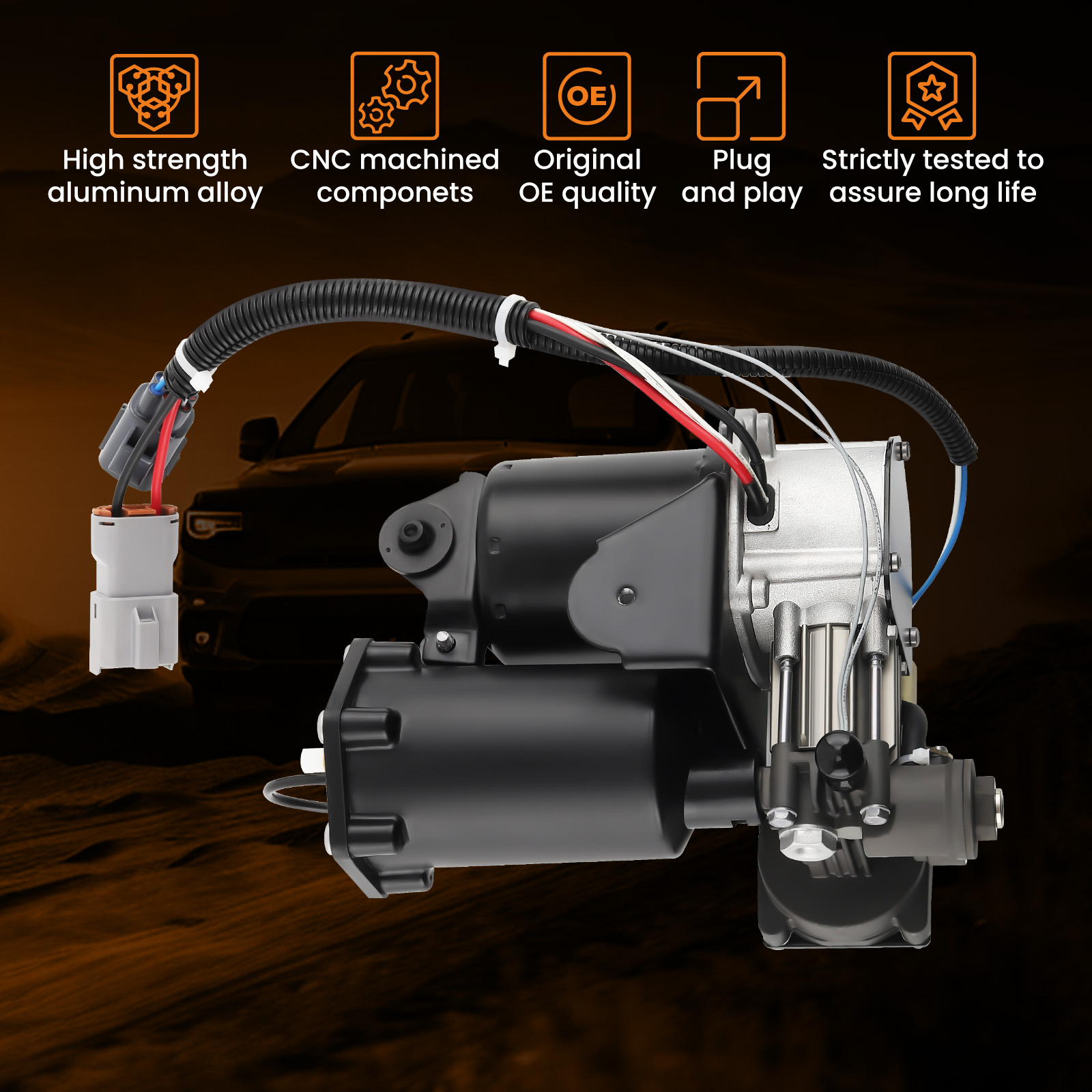 Air suspension compressor pump