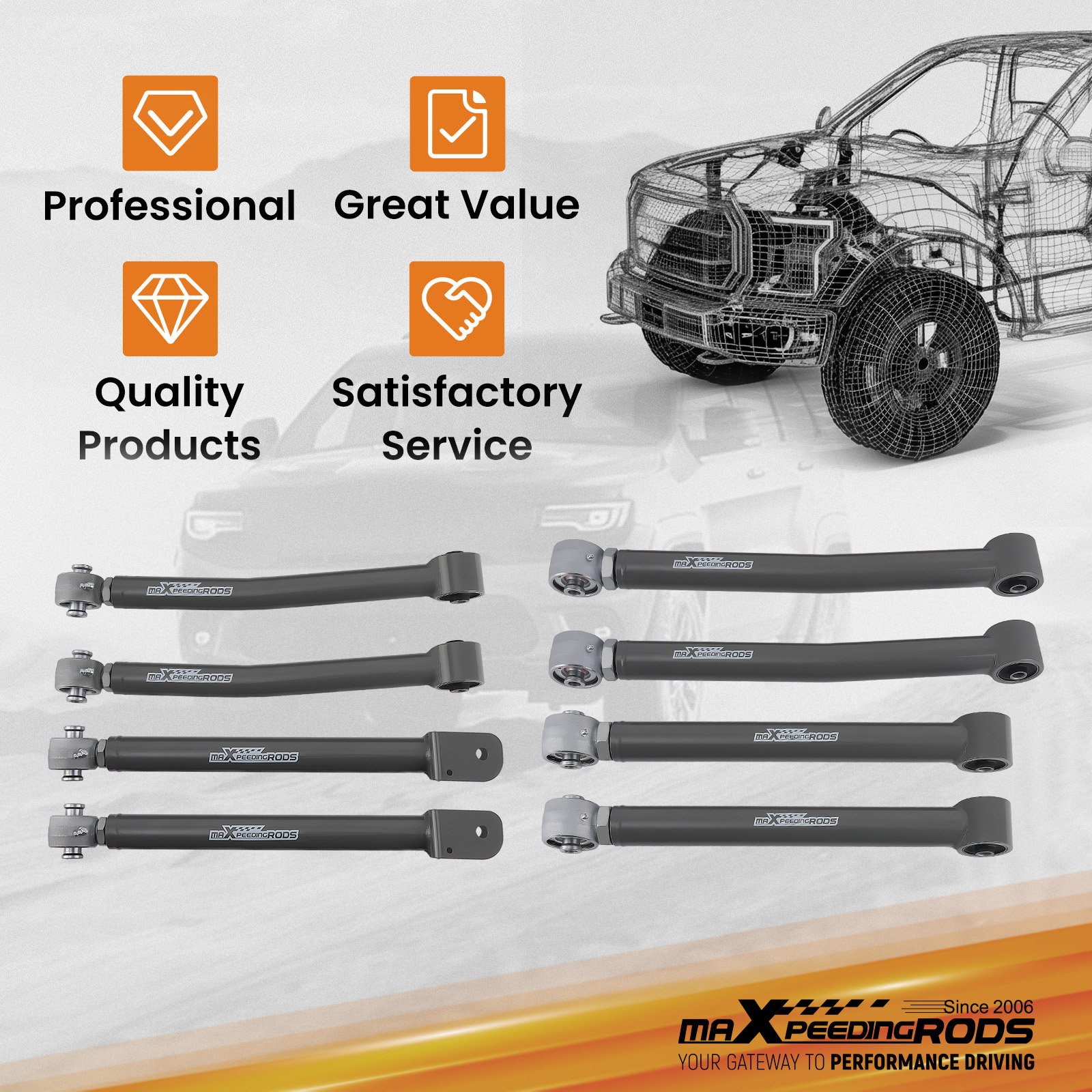 WHY CHOOSE OUR ADJUSTABLE CONTROL ARM?
