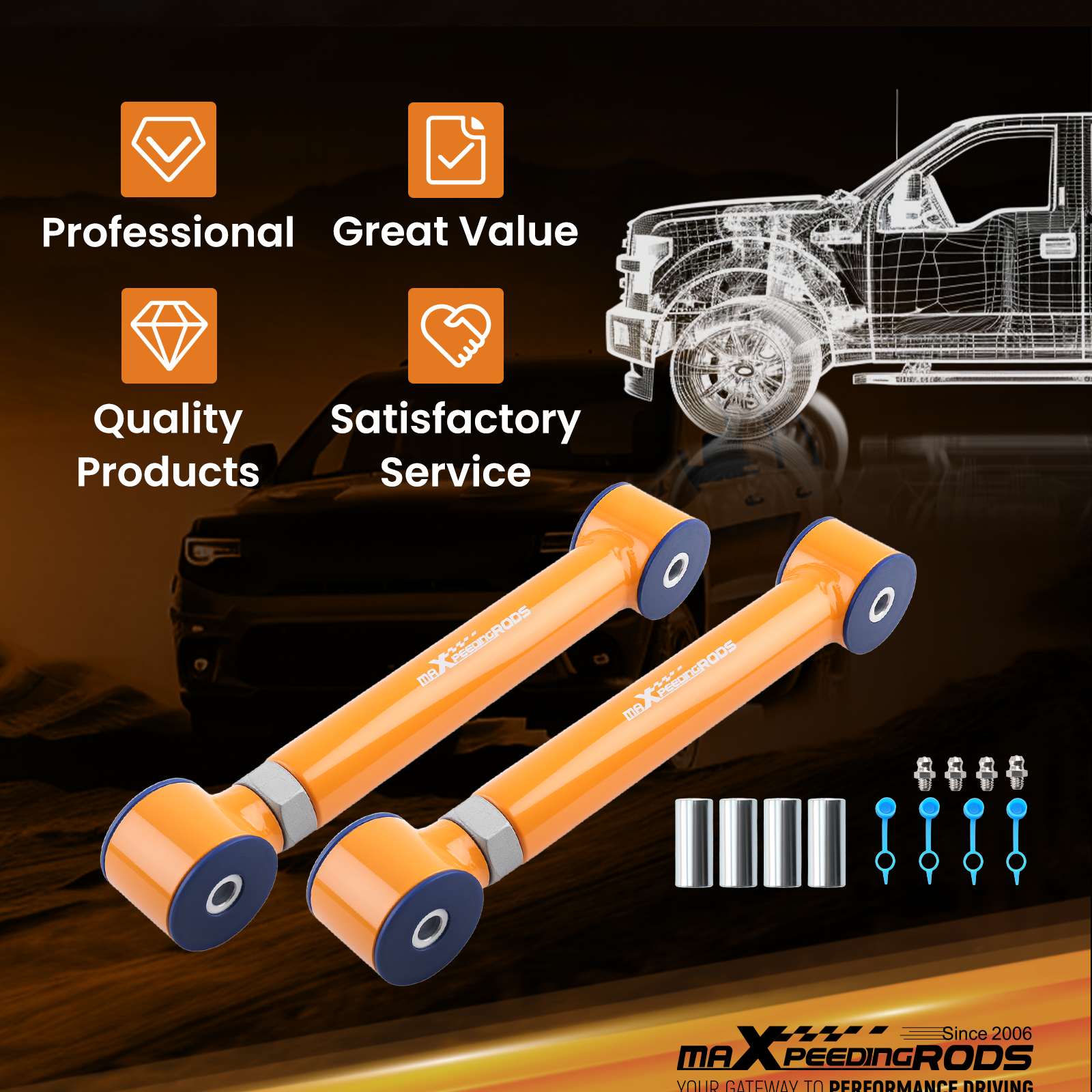 WHY CHOOSE OUR ADJUSTABLE CONTROL ARMS?