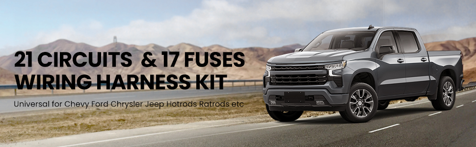 21 Circuit 17 Fuses Wiring Wire Harness