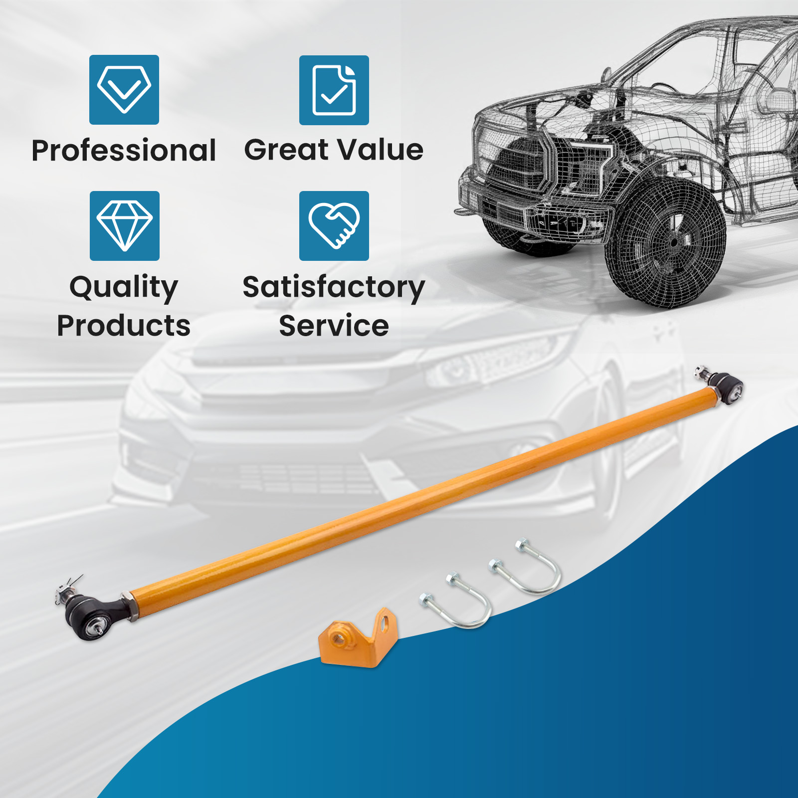 WHY CHOOSE OUR FRONT ADJUSTABLE DRAG LINK?